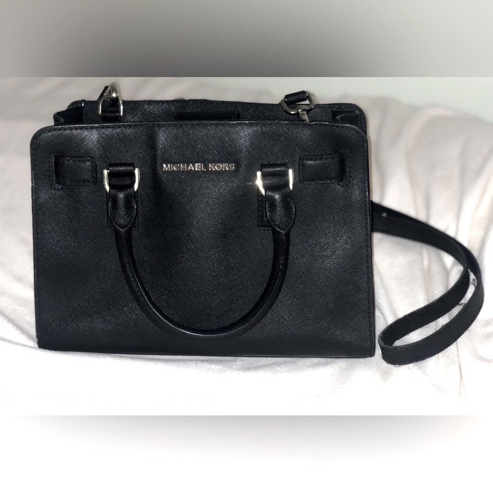 MICHAEL KORS Black Small Satchel Crossbody Purse (used)